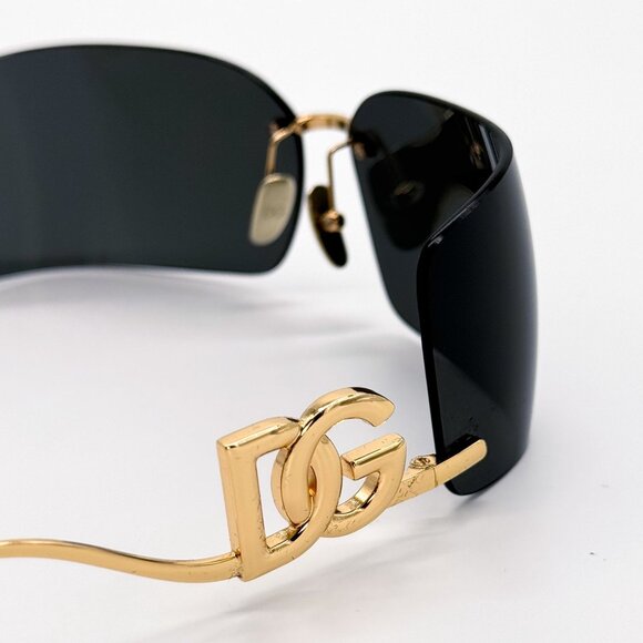 NEW DG2319 02/87 DOLCE&GABBANA GOLD SHIELD SUNGLASSES DG2319 - Picture 7 of 8